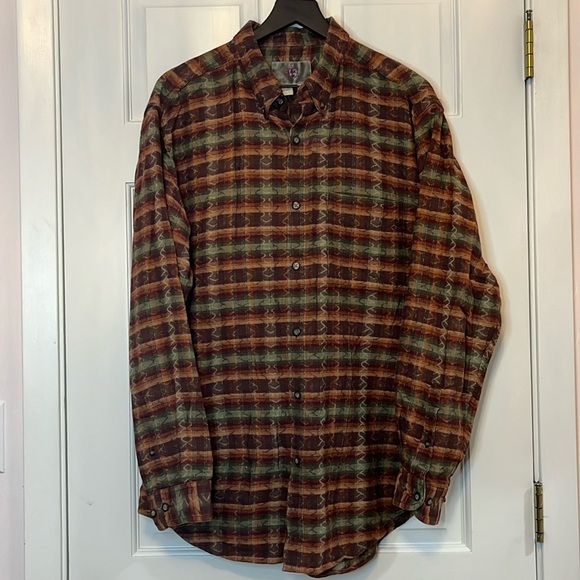 The Territory Ahead Vintage Western Flannel - Size Large - Picture 1 of 9